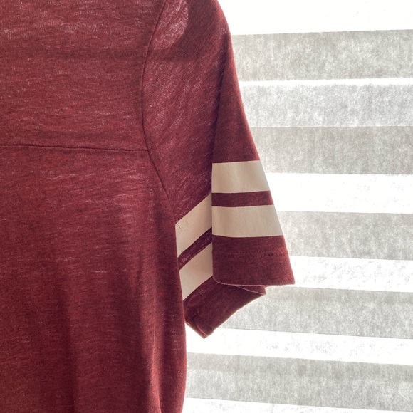 PINK red baseball tee - Picture 2 of 5